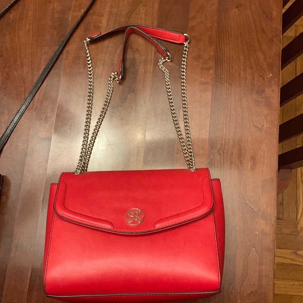 COPY - Red faux leather Nine West shoulder bag